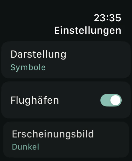 MODE-1090-Einstellungen auf der Apple Watch