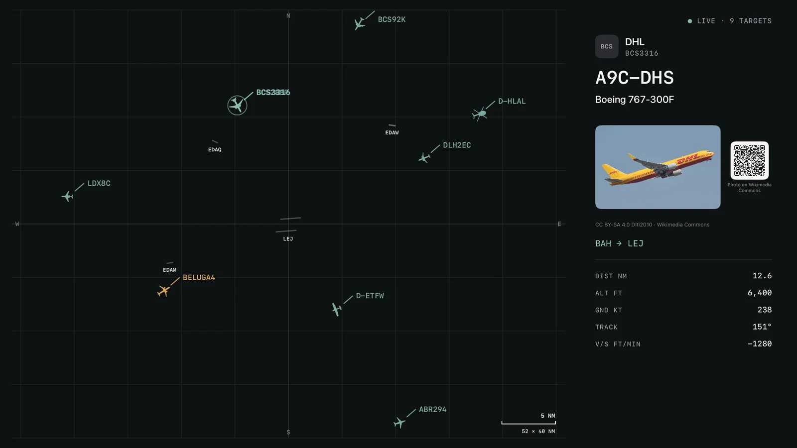 Live radar and aircraft details in the Apple TV app