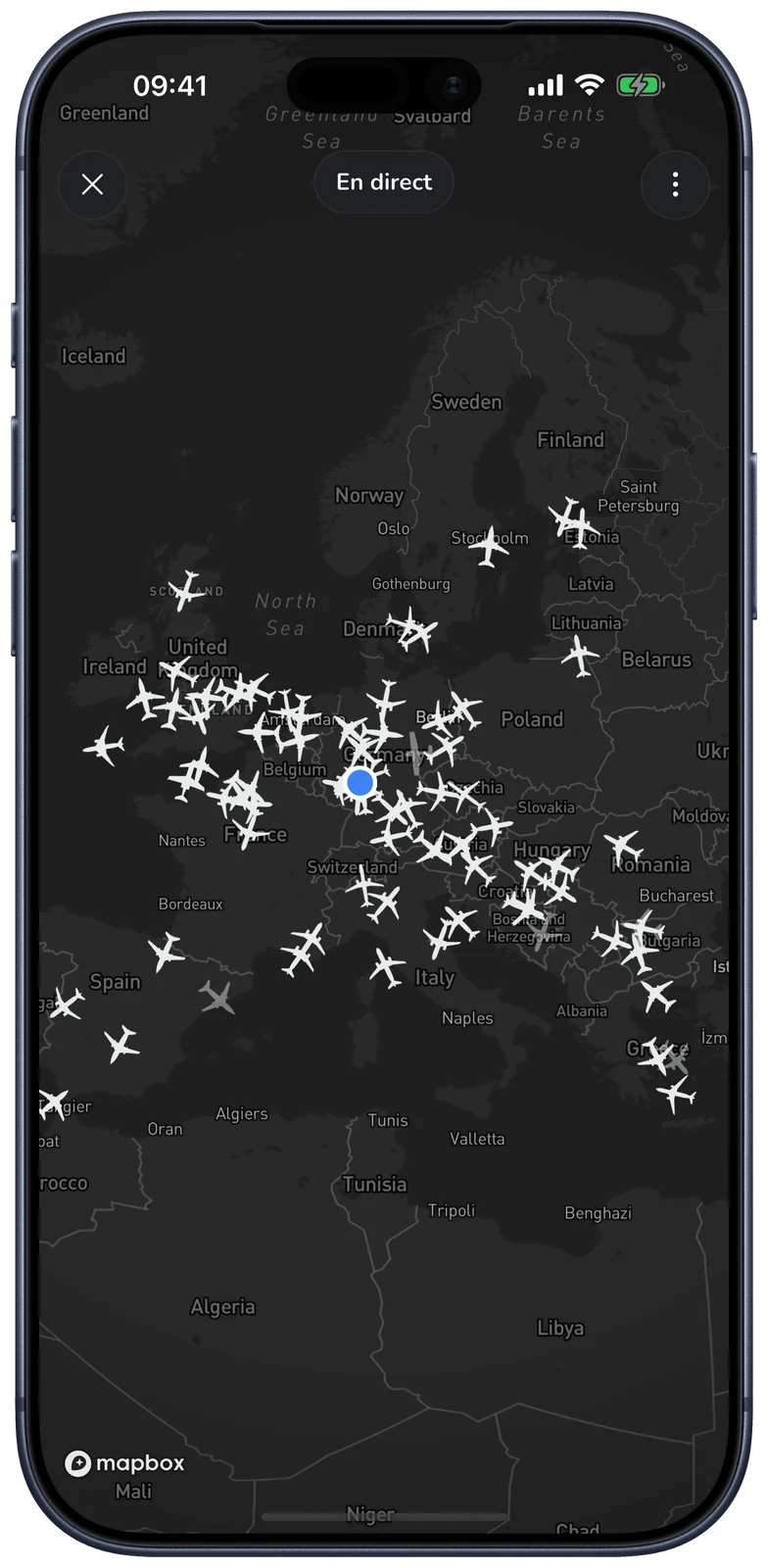 MODE 1090 · Vos avions scannés