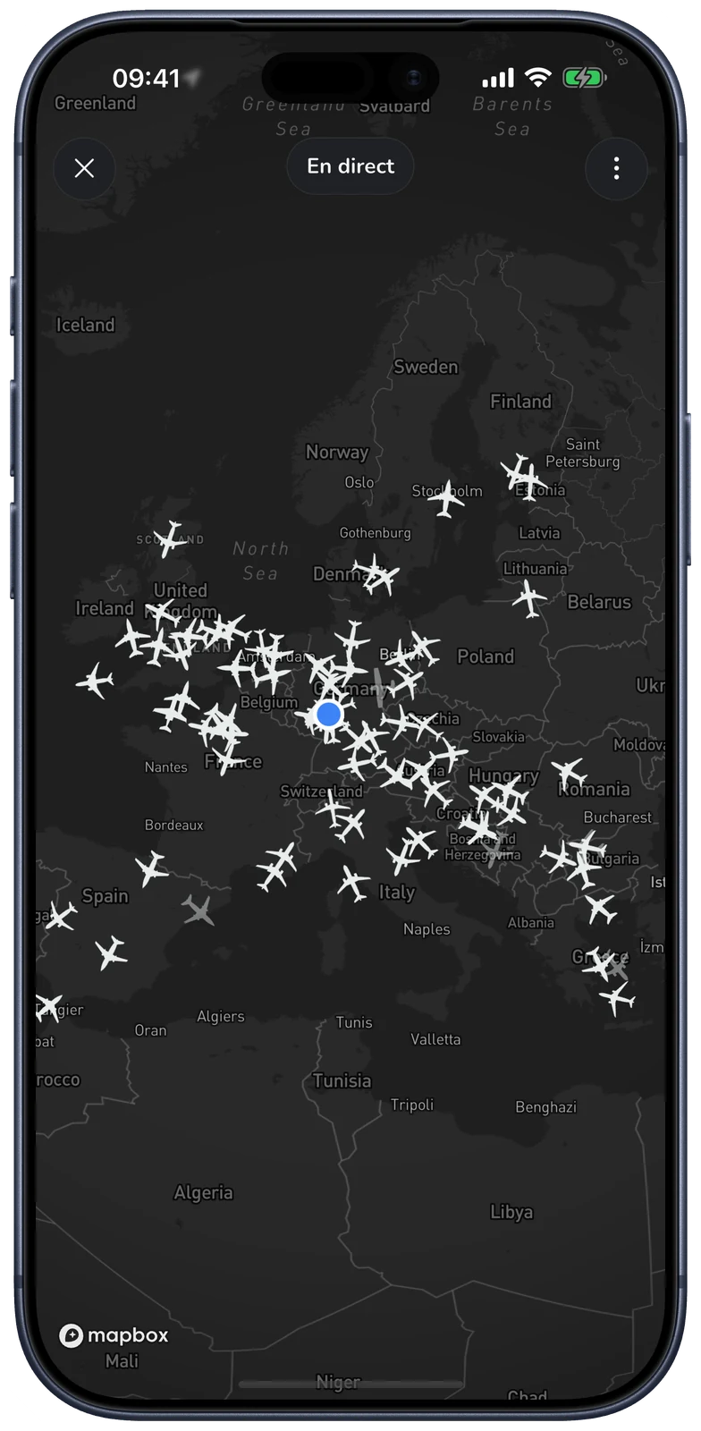 MODE 1090 · Vos avions scannés